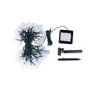 Luzes solares 9 m 50 LED Globo de cristal iluminação de jardim Decoração exterior à prova de água com 8 modos Iluminação para terraço e varanda 1