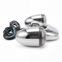 Luzes traseiras de travão e de direção para motocicletas, lentes fumadas, 12V, LED, cromadas, para Harley Davidson Street Glide Road Glide 2010–2022 6