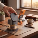 Lysande magnetisk trådlös laddningsställ för iPhone, Apple Watch och AirPods med lampa och utdragbar laddare för klockor för MagSafe 8
