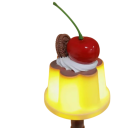 Lysande puddinglampa 18 x 5 cm Bordslampa nattljus söt dekoration LED belysning till sovrum barnrum på bordet atmosfärisk 3