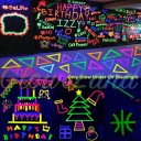 lysende bomulds tape 5 m x 13 mm Neon fluorescerende selvklæbende tape der lyser under UV lys 4