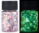 Lysende glimmer til epoxyharpiks Pigmenter til at skinne i mørket Metaliske farver UV-effekter Neonfarver til fyld, dekorationer 12