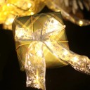Lysende guld julebånd 1 m 10 LED&#39;er 3