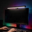 Lysende LED-liste til monitor 44 cm RGB baggrundsbelysning 3 farvetemperaturer Dæmpning Magnetisk holder USB-strøm Sort Til gaming 3