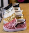 Lysende slip-on sneakers til piger 4