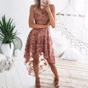 Lyserød blondekjole 4