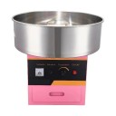 Lyserød elektrisk candyflossmaskine med målebæger 1000 W 220 V Candyflossmaskine med skål i rustfrit stål og temperaturkontrol 48,5 x 50 cm 2