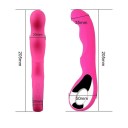 Lyserød vibrator med realistisk overflade og ring for bedre greb, 10 vibrationstilstande, vinklet til G-punktet, Diskret emballage 3