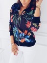 Lyxig damjacka med blommor J1364 1