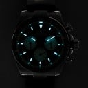Lyxiga herrautomatiska klockor Chronograf med tachymeter Safirglas Vattentåliga 50 m Kapsel 39 mm Rostfritt stål 316L Stål 4