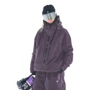 Lyžařská nepromokavá a větruodolná bunda s kapucí a vysokým límcem na zip s kapsami na zip a volným střihem unisex 10