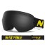 Lyžařské brýle se zrcadlovým efektem Brýle na lyžování a snowboard s ochranou UV400 Lyžařské brýle na helmu proti mlžení 17,8 x 9,8 cm 1