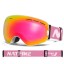 Lyžařské brýle se zrcadlovým efektem Brýle na lyžování a snowboard s ochranou UV400 Lyžařské brýle na helmu proti mlžení 17,8 x 9,8 cm 3