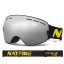 Lyžařské brýle se zrcadlovým efektem Brýle na lyžování a snowboard s ochranou UV400 Lyžařské brýle na helmu proti mlžení 17,8 x 9,8 cm 7