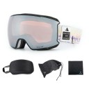 Lyžařské brýle Unisex UV400 Plast Nemlžící s Nápisem Vector Šedé Komfortní Outdoor Sport Bezpečné Vidění Stylové 1