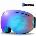 Lyžiarske okuliare so zrkadlovým efektom Okuliare na lyžovanie a snowboard s ochranou UV400 pre mužov aj ženy Lyžiarske okuliare na helmu 6