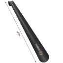 Lžíce na boty z nerezové oceli 42 cm Dlouhá kovová obouvací pomůcka Leštěný povrch Ergonomická rukojeť Pomůcka pro snadné obouvání 2