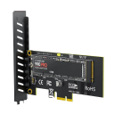 M.2 NVME SSD to PCIe X1 Adapter Card PCIe 4.0 Support Max 16 Gb/s Plug and Play for Windows 10 11 Computer Expansion 3