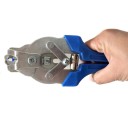 M méretű rozsdamentes acél gyűrűfogó 185 mm csúszásmentes markolattal + 600 db csirke drótháló kapocs 2