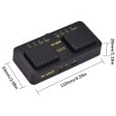 M-VAVE CUBE turner pro bezdrôtový pedál 110 x 53 x 28 mm Bluetooth ovládač pre listovanie not 7 režimov USB-C dobíjací spínač 4