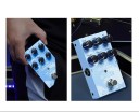 M-VAVE pedale di riverbero digitale per chitarra elettrica blu chiaro Pedale effetto con 9 modalità di riverbero e controllo Decay Mix Level 2