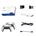 M15 Retro játékkonzol 64 GB/128 GB tárhellyel, HDMI 4K kimenettel, 2 vezeték nélküli kontrollerrel, több mint 20 000 játékkal, PS1/GBA/MAME támogatással és sok mással 3