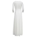 Macacão branco feminino com cauda e renda 2