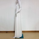 Macacão branco feminino com cauda e renda 3