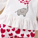 Macacão de bebé menina com corações T2720 2