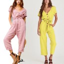 Macacão de verão feminino com botões 3