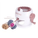 Macchina da maglieria compatta intelligente con 22 aghi Macchina manuale circolare per lavorare a maglia Macchina per lavorare a maglia in lana per principianti e avanzati 20 x 25 cm 1
