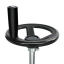 Macchina per allungamenti delle gambe con manopola 0–210 °, capacità di carico 100 kg, lunghezza 166 cm, struttura metallica, imbottita, nera 8