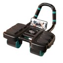Macchina per il fitness per casa con capacità di 300 kg, attrezzo multifunzionale per addominali, schiena, spalle e braccia nera 2