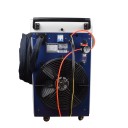 Macchina per saldatura laser a fibra 4in1 3000 W taglio pulizia e saldatura 0-120 mm/s acciaio inox e alluminio 0-5 mm 41,5 x 99 x 71 cm bianco-blu 3