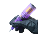 Macchina per tatuaggi wireless 12 x 3,3 cm display LED 8V 11000 giri/min 8500 Rpm Lunghezza del colpo 4,2 mm 1500 mAh Penna per tatuaggi professionale 2