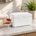 Maceratorpumpe 350 W Durchfluss 6000 l/h Förderhöhe 7 m 3 Wasseranschlüsse Weiße Abwasserpumpe für Abwasser aus Badezimmer und Küche 8
