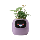 Maceta inteligente autorriego con pantalla, más de 49 expresiones y 7 sensores, 11,4 × 10 × 9,6 cm, chips de IA, Wi-Fi, para plantas 2