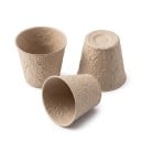 Macetas de turba para plántulas, biodegradables, 8 cm, 40 unidades, de pulpa, marrones, para la germinación de semillas y el cultivo previo en el jardín 2