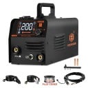Machine à souder semi-automatique 220 V 33×23×22 cm technologie inverter noir-orange avec écran numérique pour l'atelier 1