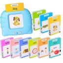 Machine de lecture interactive avec cartes parlantes 224 pièces Kit éducatif préscolaire avec sons d'animaux, d'objets et de transports 5