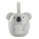 Machine portable de sommeil pour enfants avec arrêt programmable, 3 mélodies avec bruit blanc et musique lumineuse, motif koala, ABS, 12 x 10 x 9 cm 1