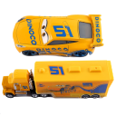 Mack Hauler și Dinoco Cruz Ramirez Disney Pixar Cars 2 3 Camion și Mașină de Curse Set Jucării Mașini Model Metal pentru Copii 2
