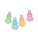 Mačkací antistresový králik 10 cm pružná strečová hračka s trblietkami mäkký materiál na uvoľnenie stresu 1