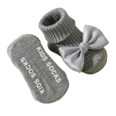 Mädchen Socken 4 Paare Bunte Socken mit Schleife Polyester Baumwolle Elastische Bequeme Socken für Kinder für den täglichen Gebrauch 5