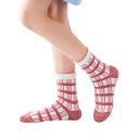 Mädchen Socken 5 Paare 4–8 Jahre Rosa Socken mit Blumenmotiven Polyester Bequeme bunte Socken für Kinder für den Alltag 3