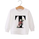 Mädchen-Sweatshirt mit Buchstaben 21