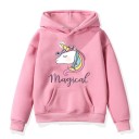 Mädchen-Sweatshirt mit Einhorn B