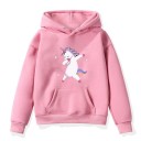 Mädchen-Sweatshirt mit Einhorn D