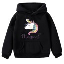 Mädchen-Sweatshirt mit Einhorn B