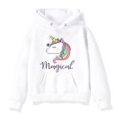 Mädchen-Sweatshirt mit Einhorn B